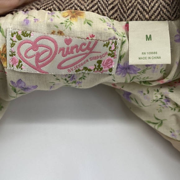 Princy By Jessica Simpson Brown Corduroy Blazer Jacket Medium - Picture 13 of 15